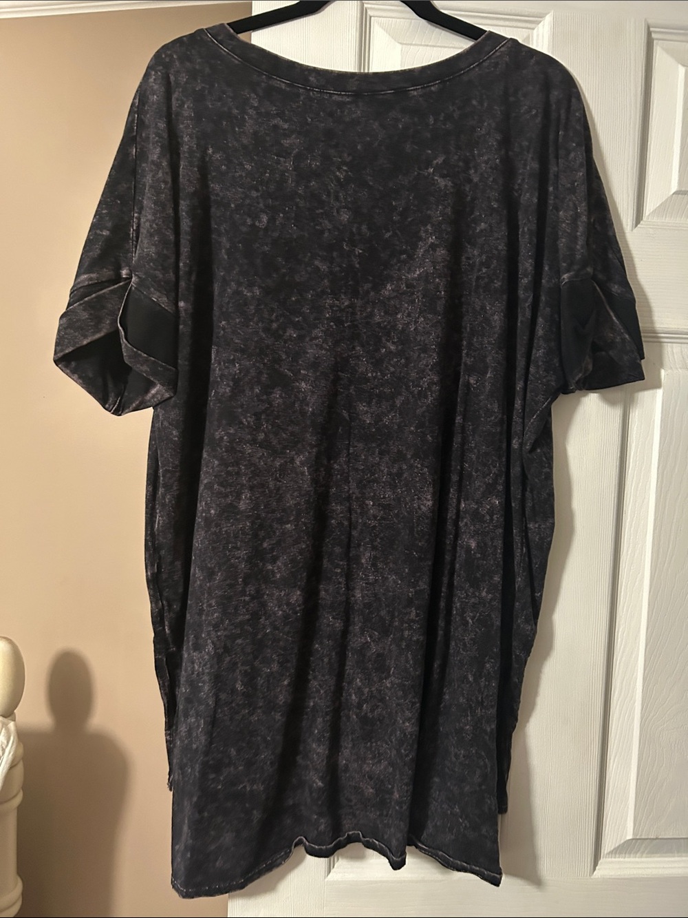 Zenana Outfitters Washed Black Short Sleeve Oversized Tee